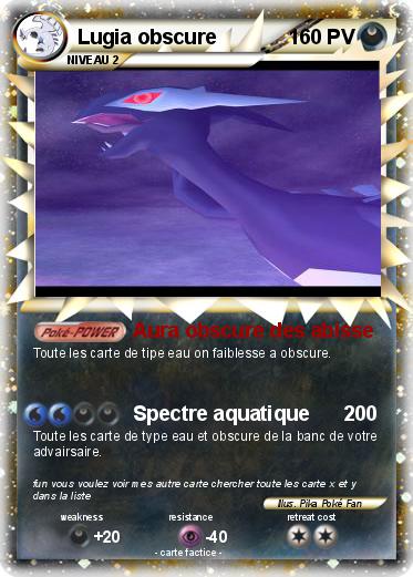 Pokemon Lugia obscure
