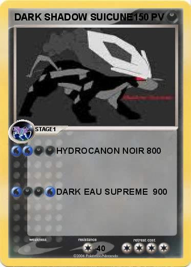 Pokemon DARK SHADOW SUICUNE