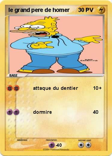 Pokemon le grand pere de homer
