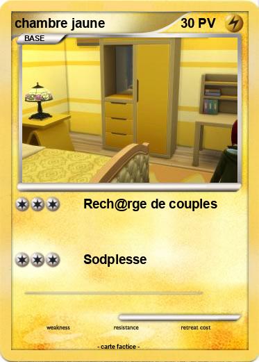 Pokemon chambre jaune