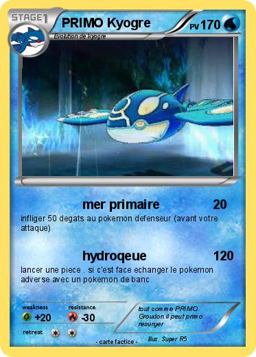 Pokemon PRIMO Kyogre