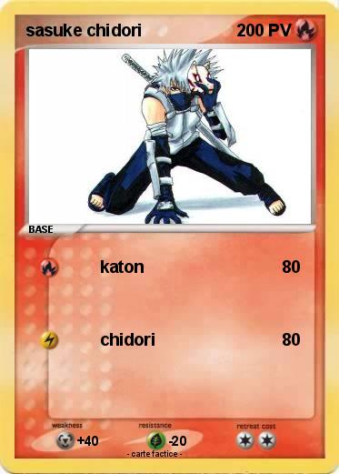 Pokemon sasuke chidori