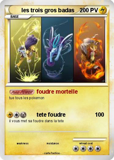 Pokemon les trois gros badas