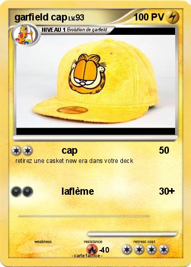 Pokemon garfield cap