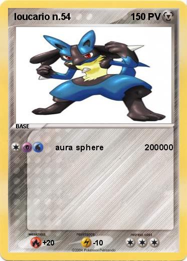 Pokemon loucario n.54