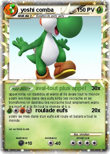 Pokemon yoshi comba