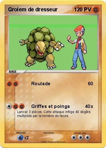 Pokemon Grolem de dresseur