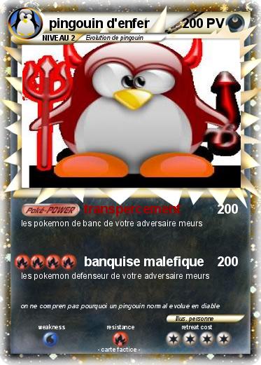 Pokemon pingouin d'enfer