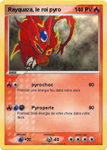 Pokemon Rayquaza, le roi pyro
