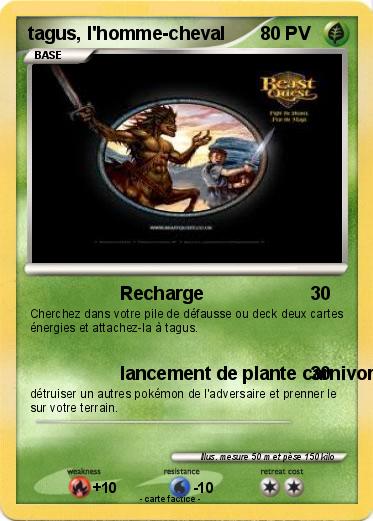 Pokemon tagus, l'homme-cheval