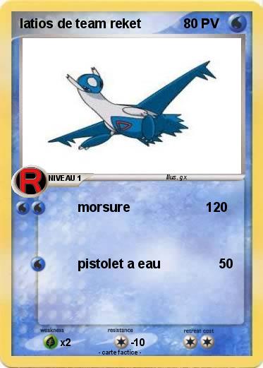 Pokemon latios de team reket