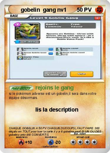 Pokemon gobelin  gang nv1