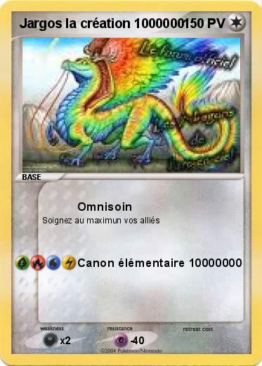 Pokemon Jargos la création 1000000