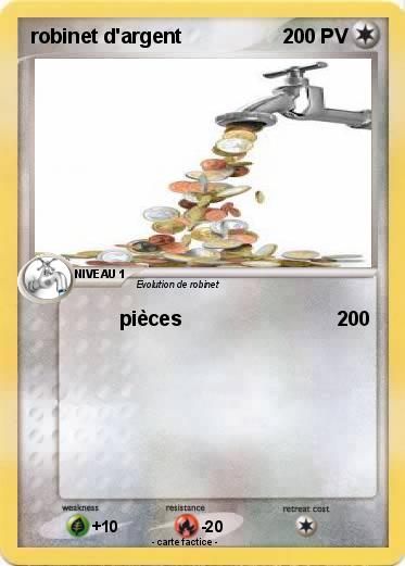 Pokemon robinet d'argent