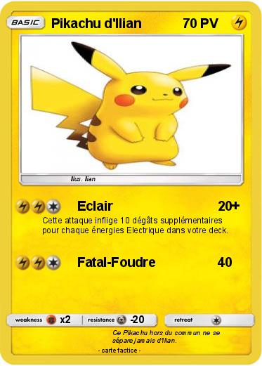 Pokemon Pikachu d'Ilian
