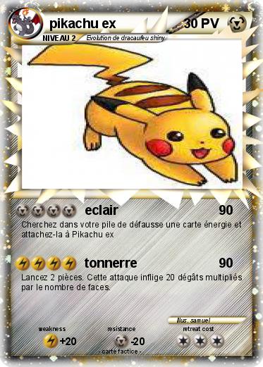 Pokemon pikachu ex