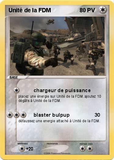 Pokemon Unité de la FDM
