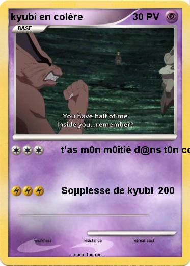Pokemon kyubi en colère