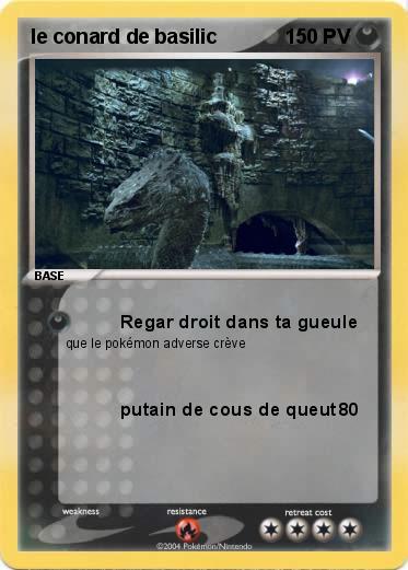 Pokemon le conard de basilic