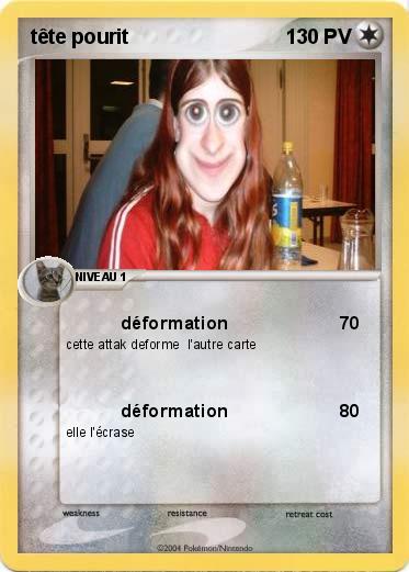 Pokemon tête pourit