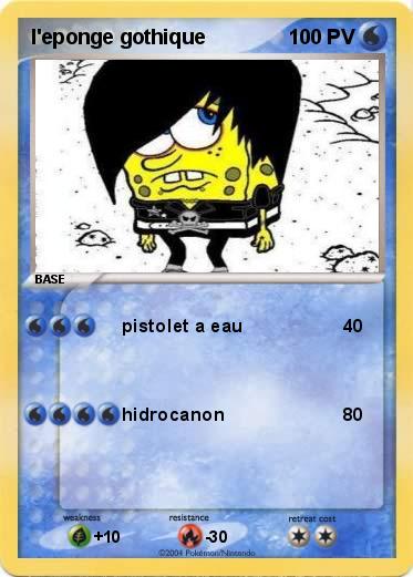 Pokemon l'eponge gothique