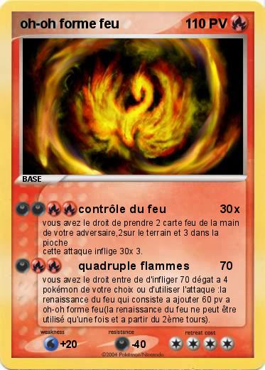 Pokemon oh-oh forme feu