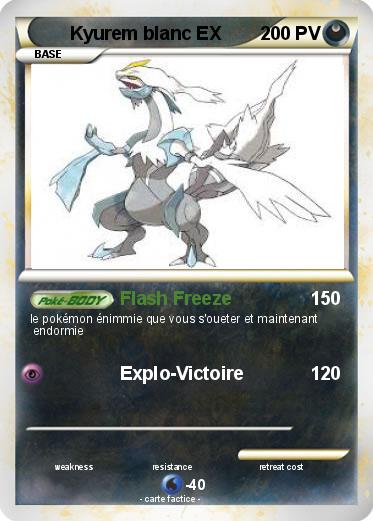 Pokemon Kyurem blanc EX