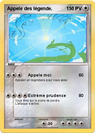 Pokemon Appele des légende.
