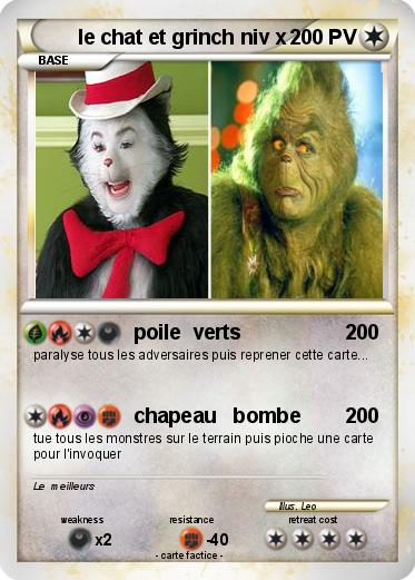 Pokemon le chat et grinch niv x