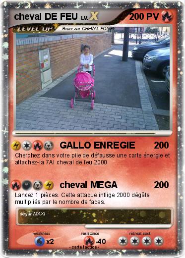 Pokemon cheval DE FEU