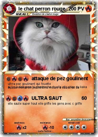Pokemon le chat perron rouge