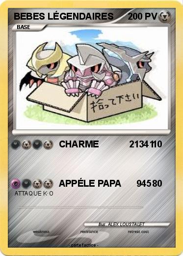Pokemon BEBES LÉGENDAIRES