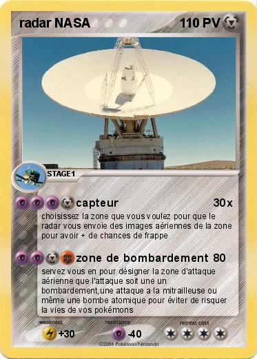 Pokemon radar NASA