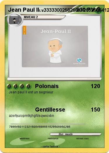 Pokemon Jean Paul II