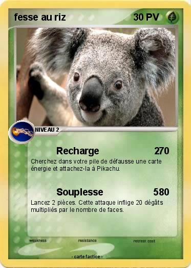 Pokemon fesse au riz