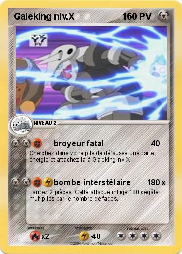 Pokemon Galeking niv.X                   1