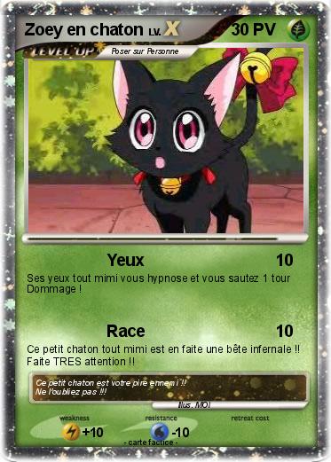 Pokemon Zoey en chaton