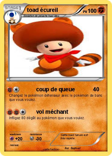 Pokemon toad écureil