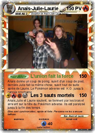 Pokemon Anaïs-Julie-Laurie
