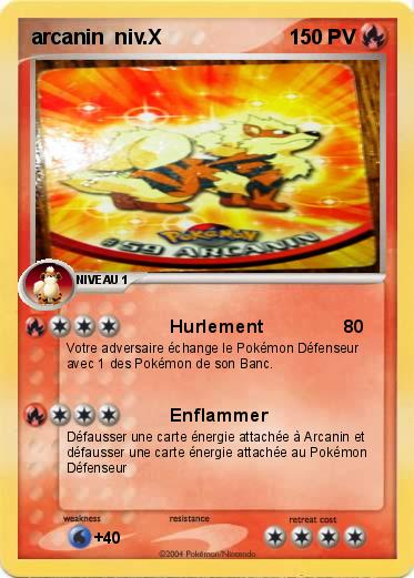 Pokemon arcanin  niv.X