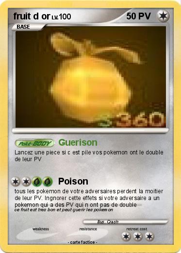Pokemon fruit d or