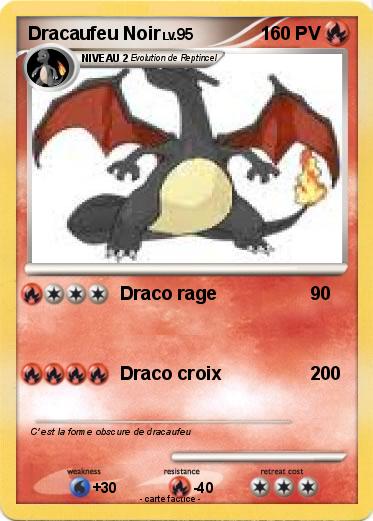 Pokemon Dracaufeu Noir