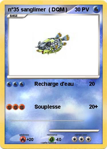 Pokemon n°35 sanglimer  ( DQM )