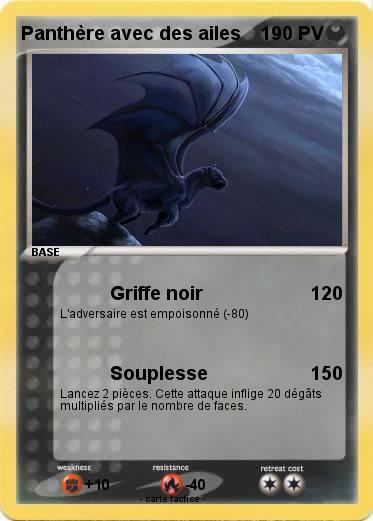 Pokemon Panthère avec des ailes