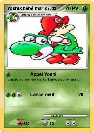 Pokemon Yoshi&bébé mario