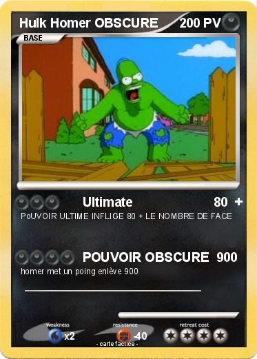 Pokemon Hulk Homer OBSCURE