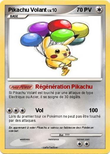 Pokemon Pikachu Volant