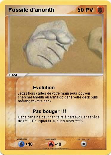 Pokemon Fossile d'anorith