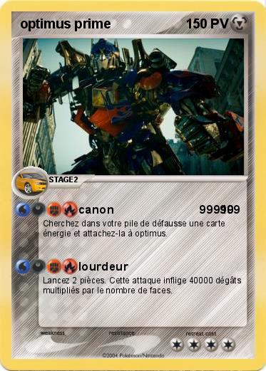 Pokemon optimus prime                                                  