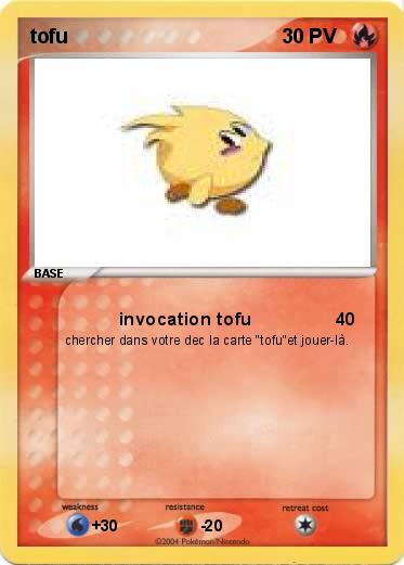 Pokemon tofu